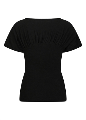 Anthea knit bluse Sort Neo Noir 